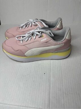 Puma Women's R78 Voyage Lotus, Yellow Pear & White Sneakers Sz:9.5
